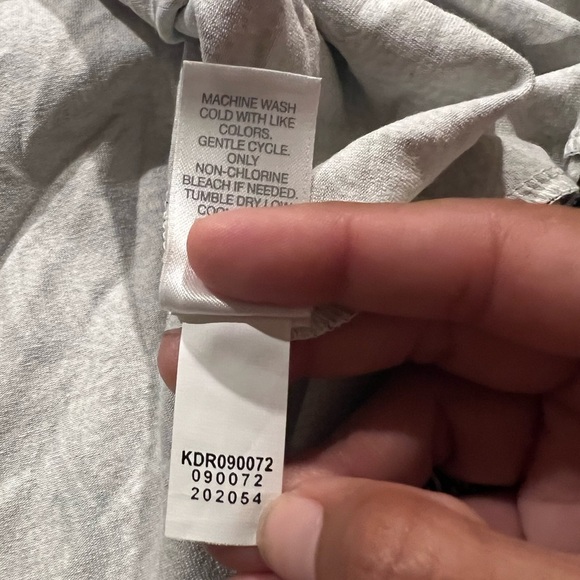 J Jill Wearever black & white pleated stretch rayon floral print v-neck dress SP - Picture 5 of 5